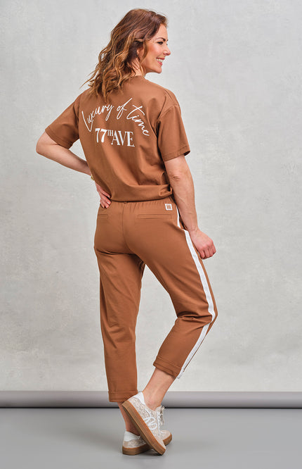 Zoso Broek Capri Vera Summer Camel 262 Stretchshop.nl