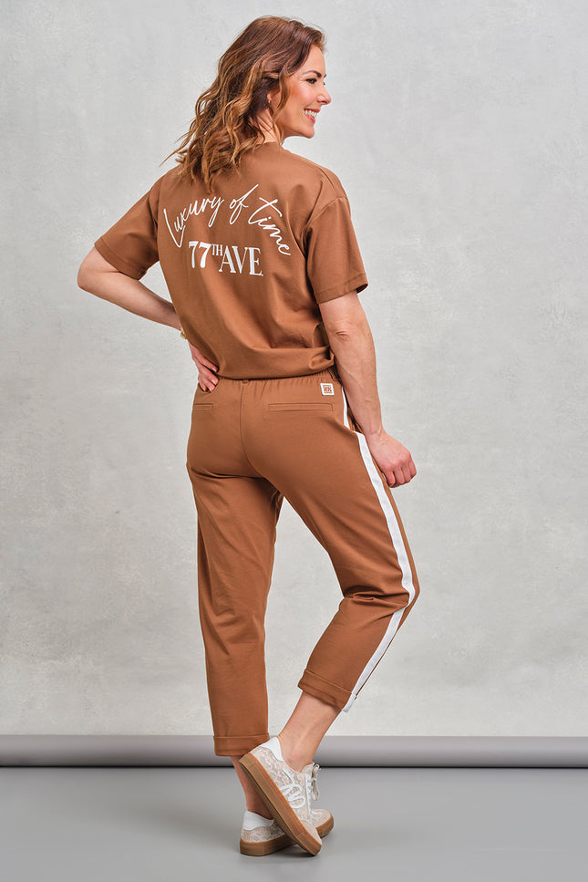 Zoso Broek Capri Vera Summer Camel 262 Stretchshop.nl