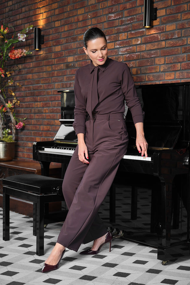 Bonded Travel Balloon Broek Espresso 202761