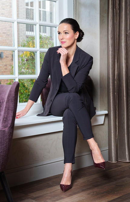 Bonded Travel Blazer Black 202634