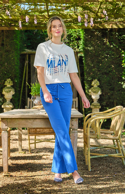 Travel T-shirt Milano Nautic Blue Offwhite 202836