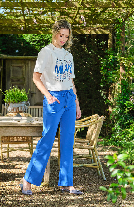 Travel T-shirt Milano Nautic Blue Offwhite 202836
