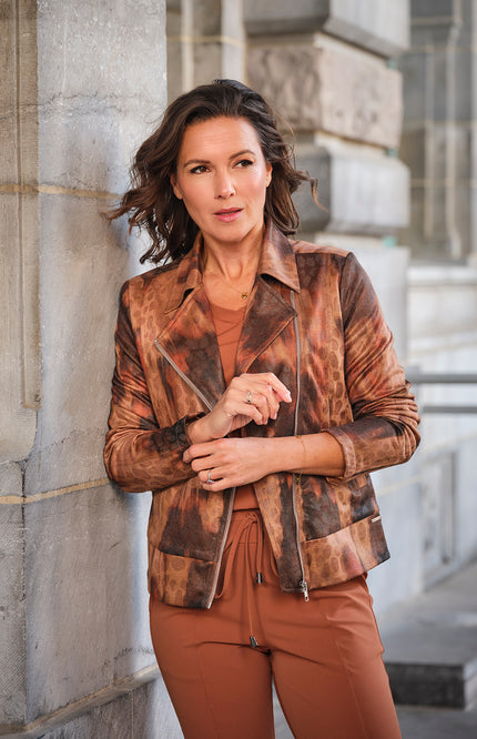 Jacket Faded Leopard Caramel 202738