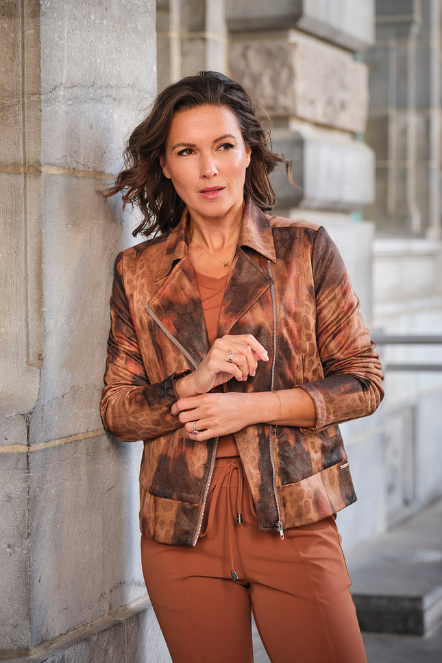 Jacket Faded Leopard Caramel 202738