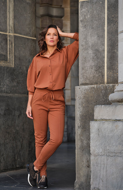Travel Blouse Oversized Caramel 202524
