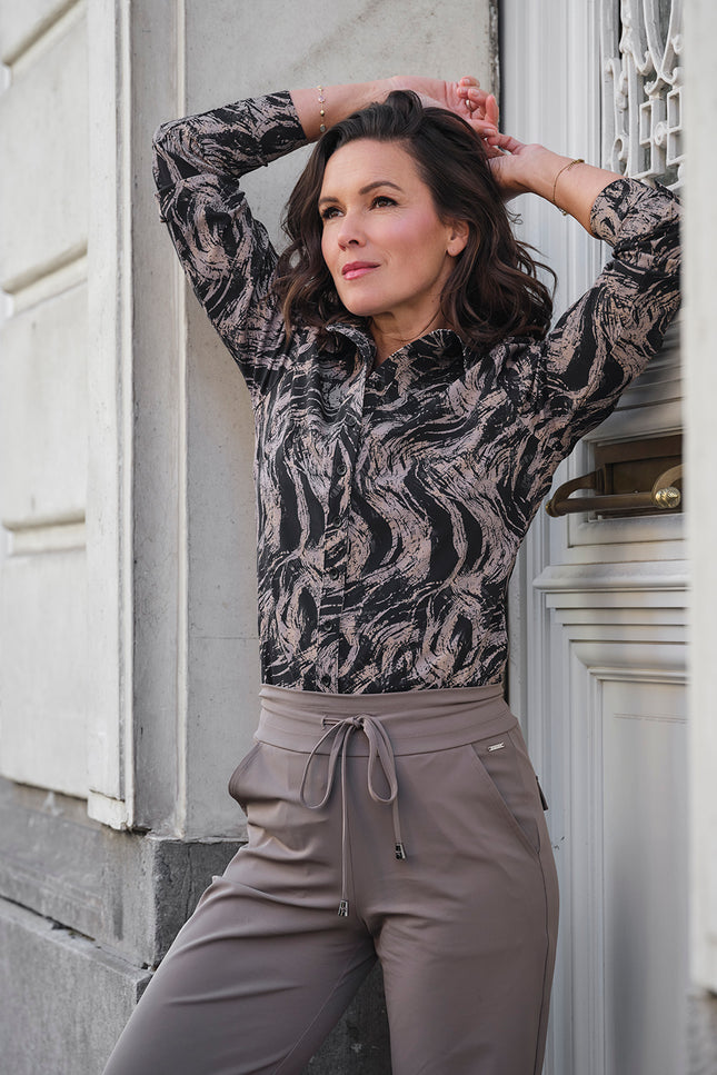 Travel Blouse Swirly Print Falcon 60840