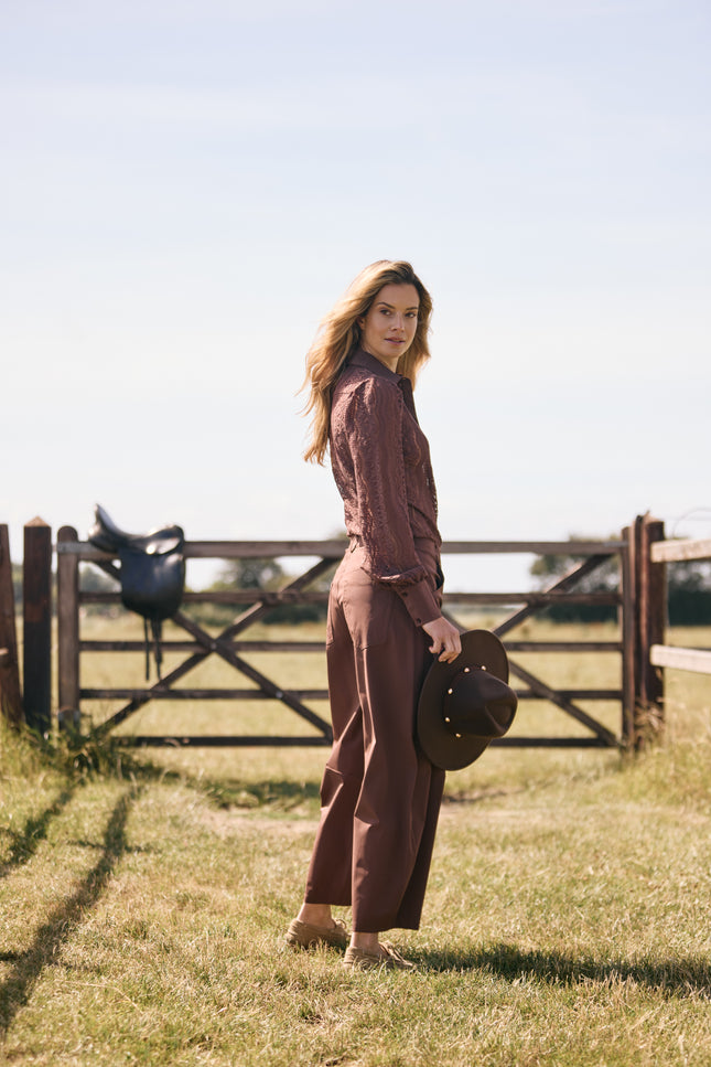 Heavy Travel Broek Balloon Mahogany 202798