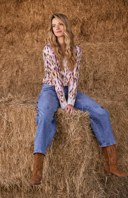 Travel Top Lace Argyles Print 202874
