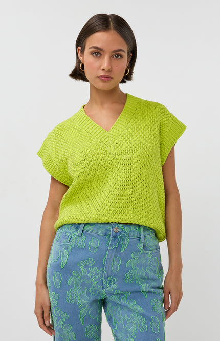 Studio Amaya Top Ardina Lime Stretchshop.nl