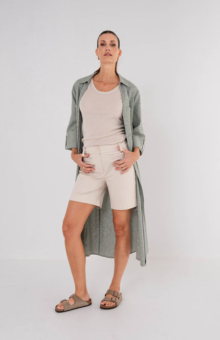 Zizo Short Thannie Light Sand Stretchshop.nl