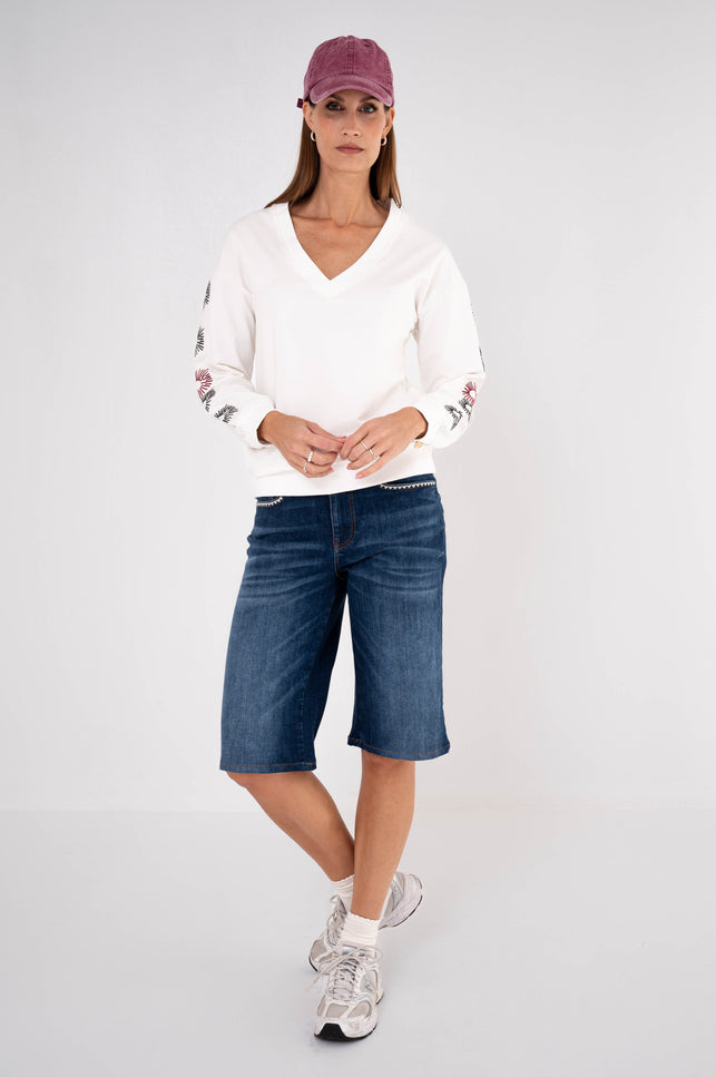 Maicazz Sweater Talan Offwhite Stretchshop.nl