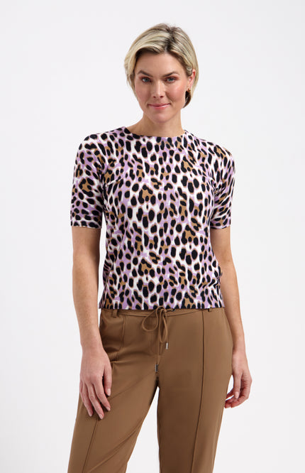 Lady Day Blouse Sage Sutton Print L28-601-3186 Stretchshop.nl