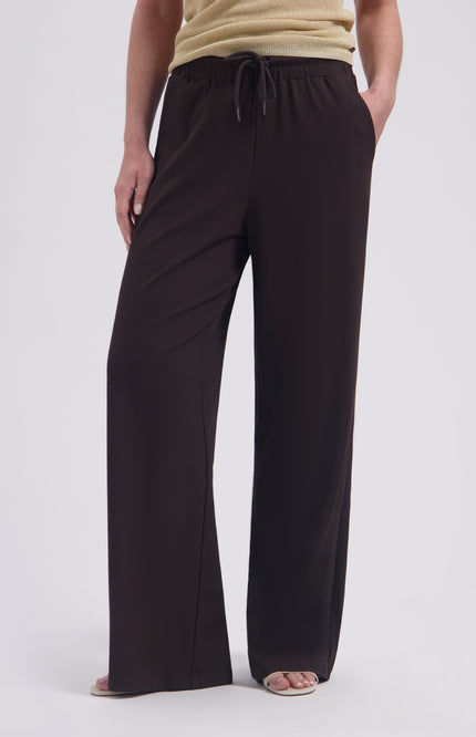Lady Day Travel Broek Vinnie Dark Brown L14-575-3241 Stretchshop.nl