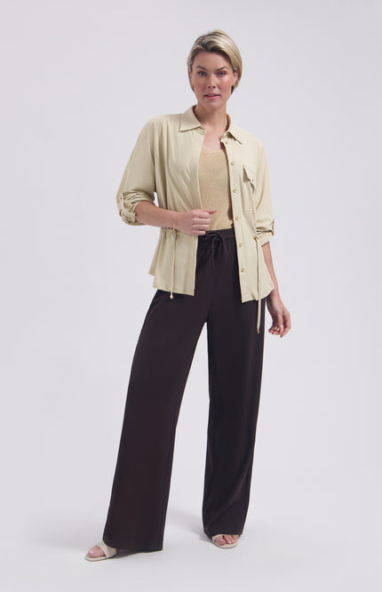 Lady Day Travel Broek Vinnie Dark Brown L14-575-3241 Stretchshop.nl