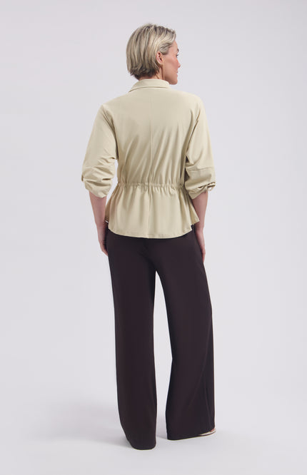 Lady Day Travel Broek Vinnie Dark Brown L14-575-3241 Stretchshop.nl