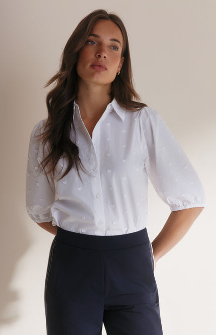 Blouse Eve Simple White L30-701-3050