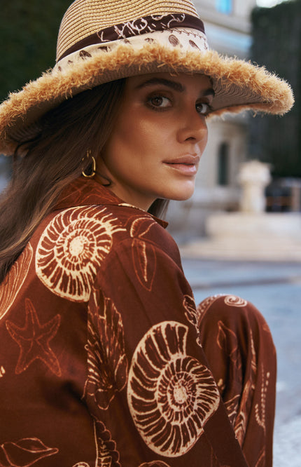 Ibana Blouse Tarya Shell Marrón Stretchshop.nl