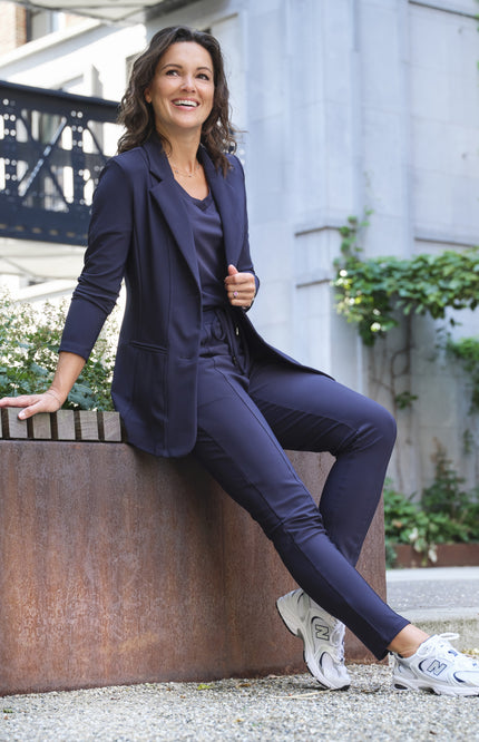 Bonded Travel Blazer Navy 202634