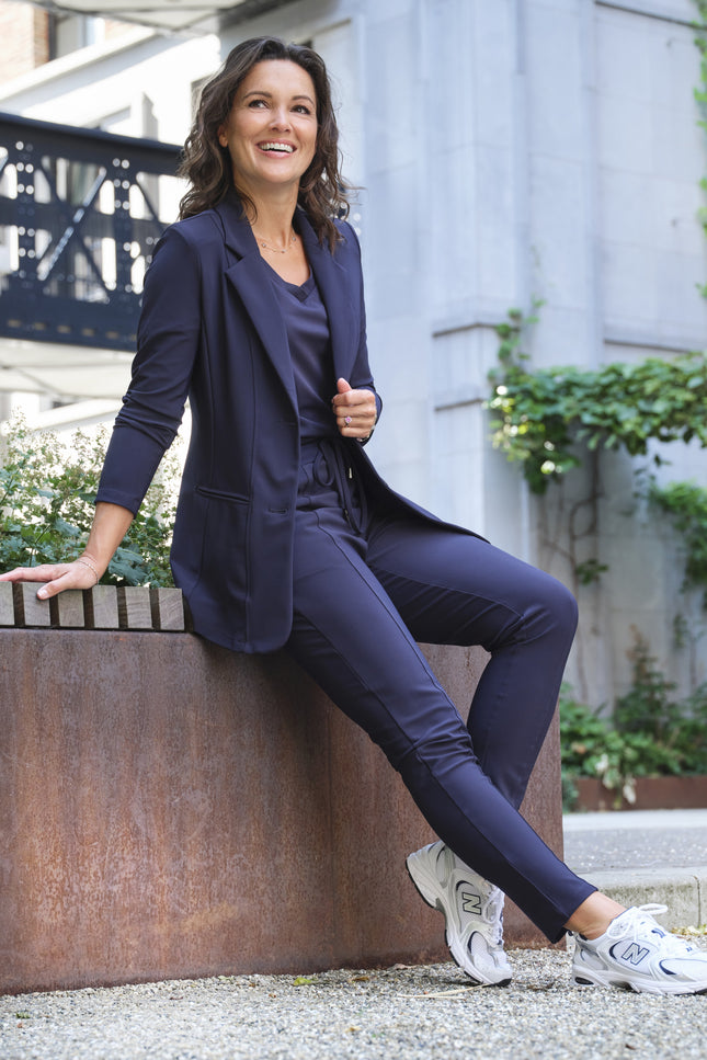 Bonded Travel Blazer Navy 202634