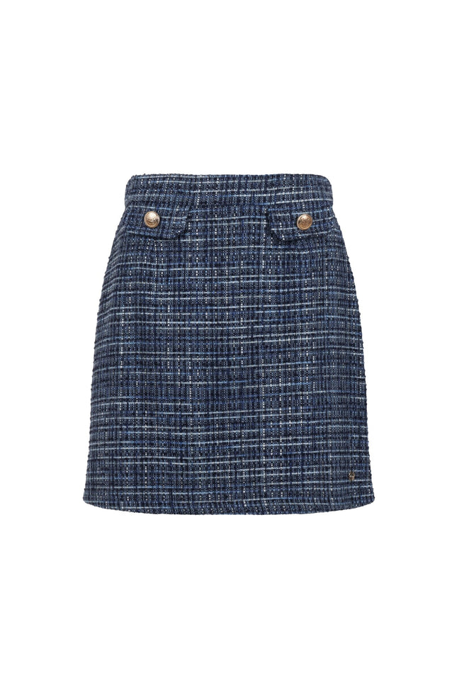 Rok Romee Blue Bouclé