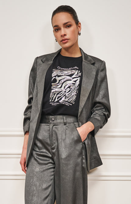 T-shirt Crystal Studio Black W25.05715