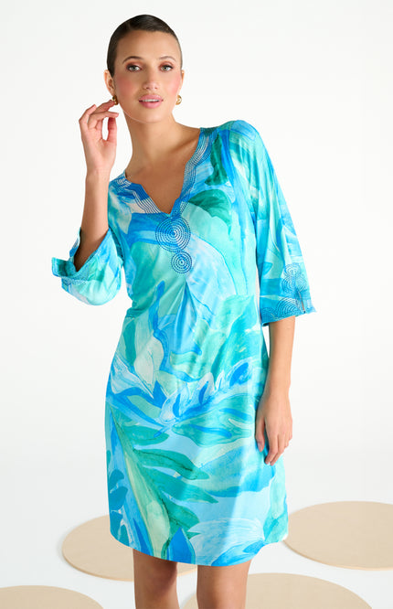 K-design Jurk Met Design C309-P102 Stretchshop.nl