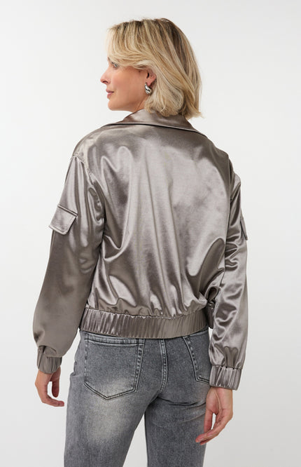 Jacket Metallic Silver W25.10737