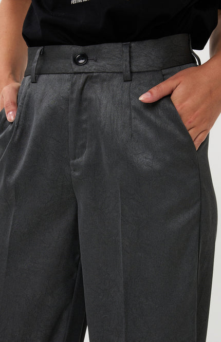 Broek Shimmer Crinkle Anthracite W25.10743