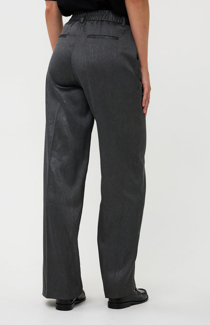 Broek Shimmer Crinkle Anthracite W25.10743