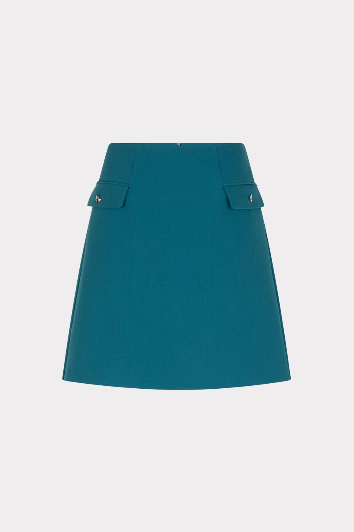 EsQualo korte rokjurk in teal, stadsstijl, met comfortabele pasvorm en modieuze details, voor een casual en elegante look.
