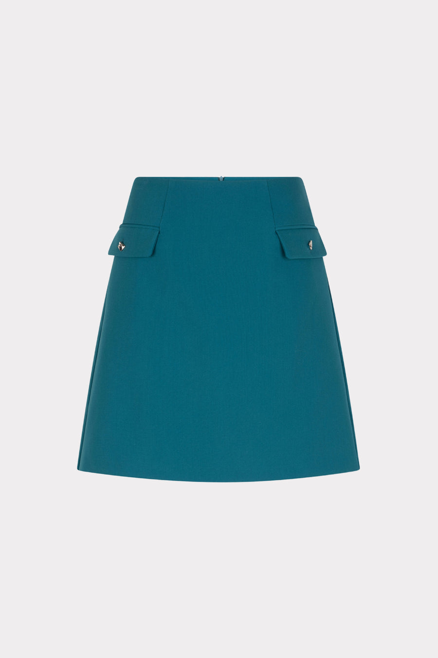 EsQualo korte rokjurk in teal, stadsstijl, met comfortabele pasvorm en modieuze details, voor een casual en elegante look.