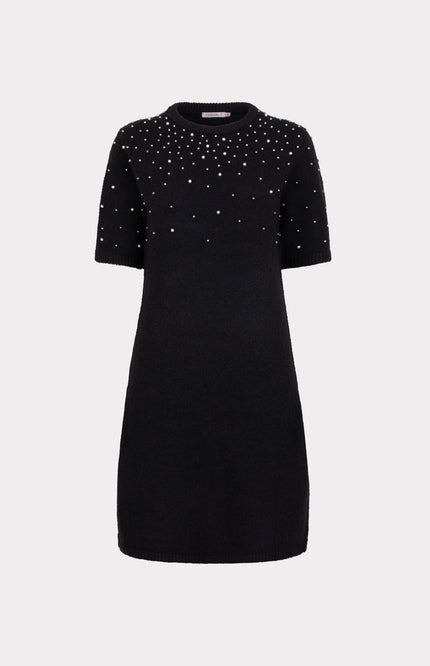 Jurk Pearls Black W25.07712