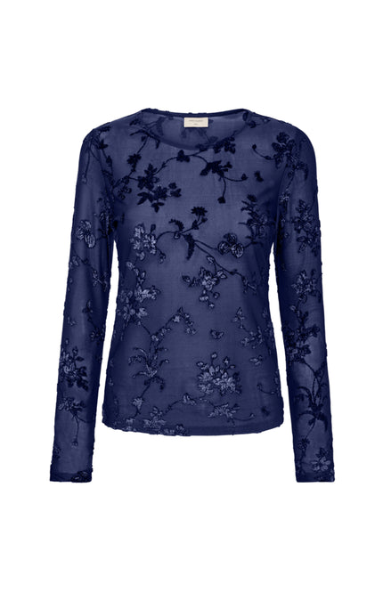 Blouse Fqbiska Printed Mesh Patriot Blue 207124