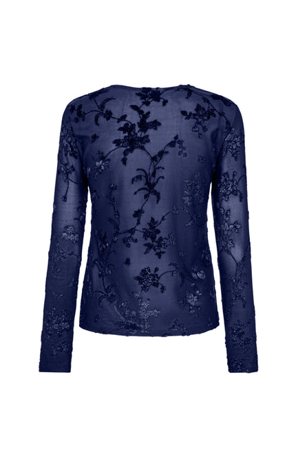 Blouse Fqbiska Printed Mesh Patriot Blue 207124