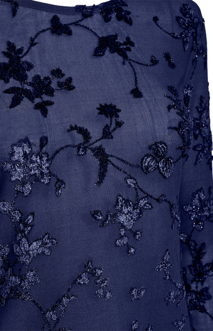 Blouse Fqbiska Printed Mesh Patriot Blue 207124