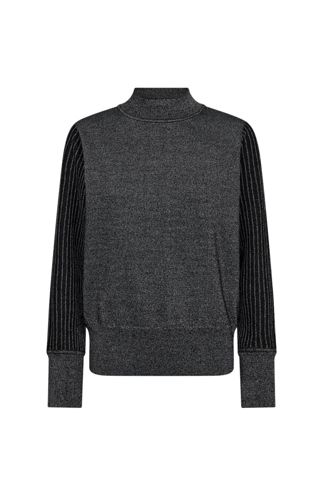 Trui Fqbisolo Metallic Knit Black Silver 207439