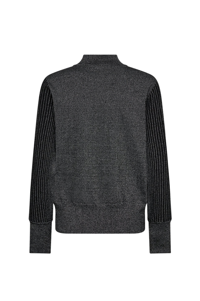 Trui Fqbisolo Metallic Knit Black Silver 207439