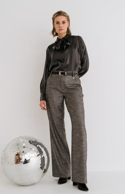 Zizo Broek Jayla Metallic Stretchshop.nl