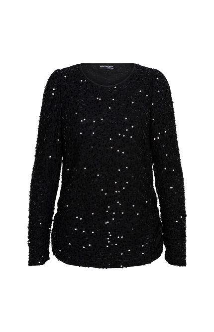 &Co woman Top Las Vegas Black TO309 Stretchshop.nl