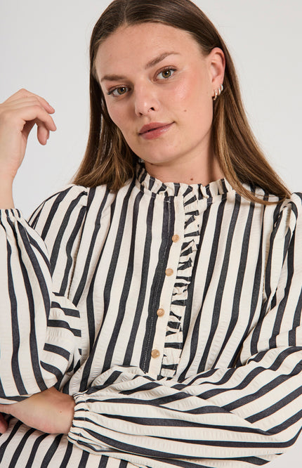 Blouse fqnoto star offwhite black