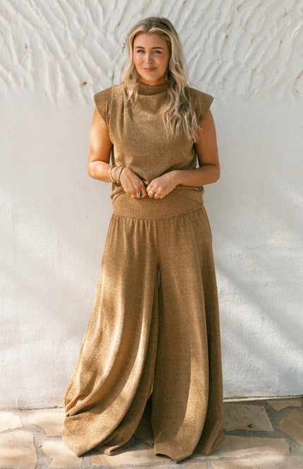 Broek Cariño Golden Glitter