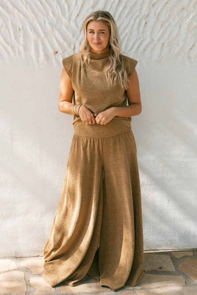 Broek Cariño Golden Glitter