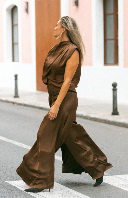 Broek Cariño Dark Brown