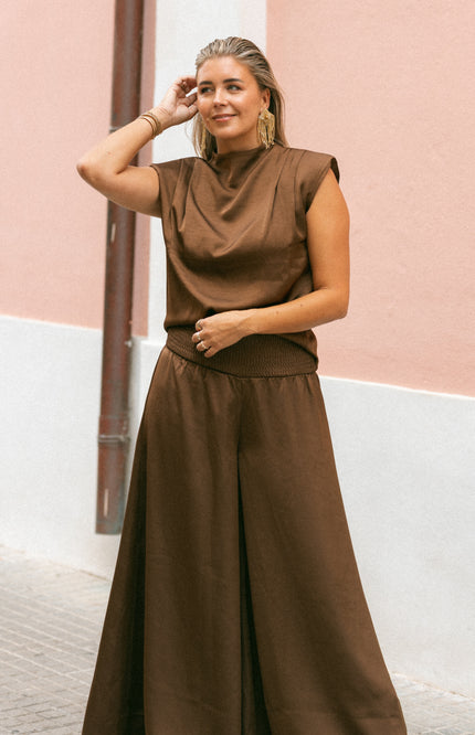 Broek Cariño Dark Brown