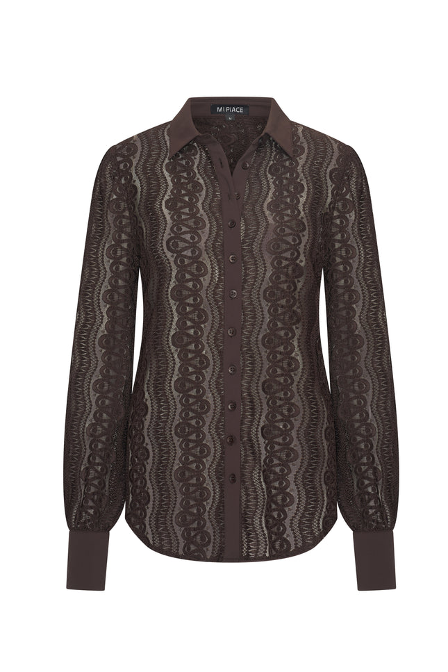 Travel Blouse Kant Espresso 202352