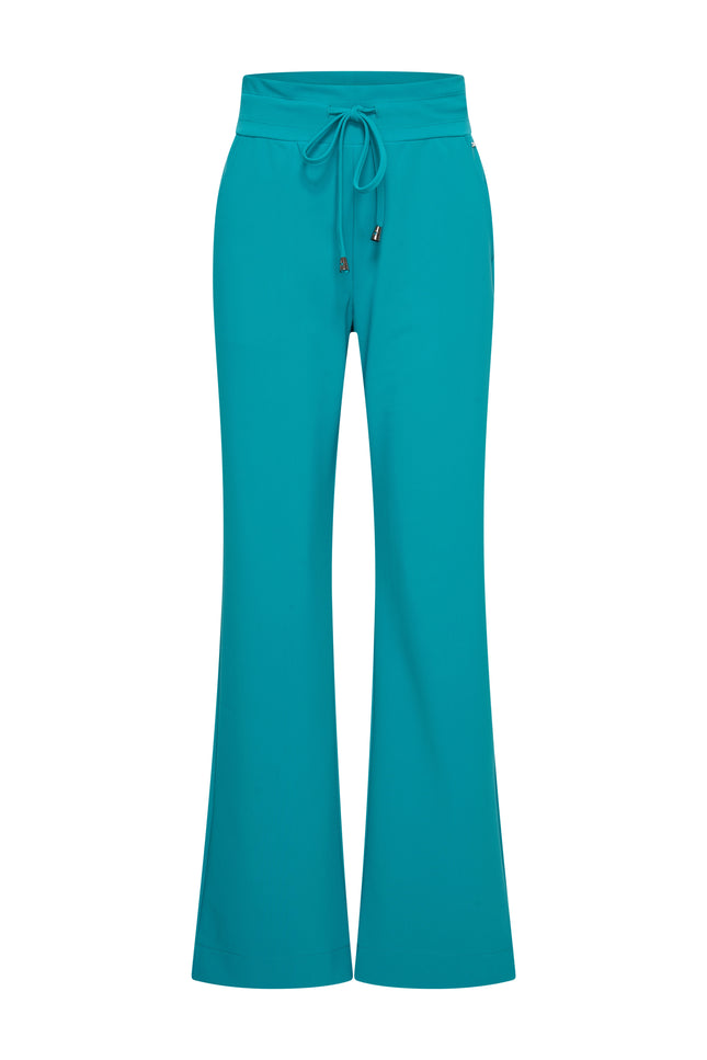 Bonded Travel Broek Flared Petrol 202631