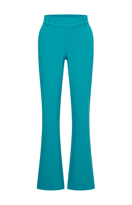 Bonded Travel Broek Flared Petrol 202633