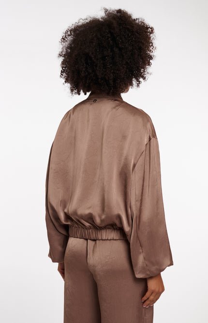 Rino & Pelle Jacket Flore Slate Bark Stretchshop.nl