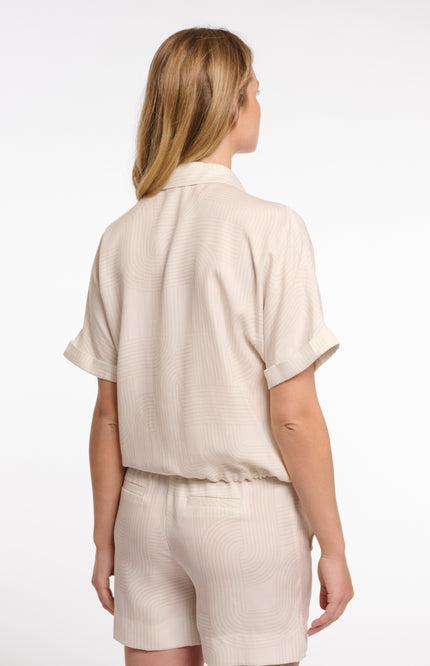 Rino & Pelle Blouse Rune Snow White Labyrinth Stretchshop.nl