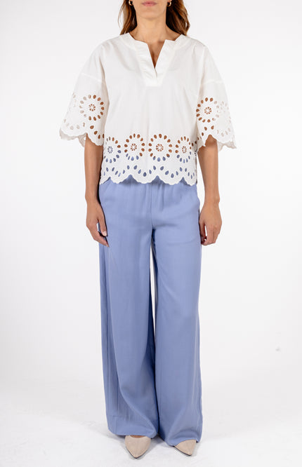 Rino & Pelle Blouse Trudy Snow White Stretchshop.nl